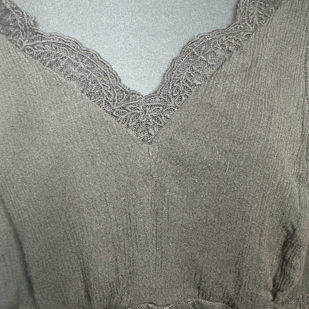 Torrid Black Spaghetti Adjustable Strap Flowy Shi… - image 5